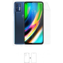 Wrapsol Motorola Moto G9 Plus Full Body Ekran Koruyucu Ön Arka Yan Darbe Emici Poliüretan Film