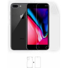 Wrapsol iPhone 8 Plus Full Body Ekran Koruyucu Ön Arka Yan Darbe Emici Poliüretan Film