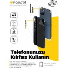 Wrapsol iPhone 8 Plus Full Body Ekran Koruyucu Ön Arka Yan Darbe Emici Poliüretan Film