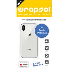 Wrapsol iPhone Xs Arka Yan Koruyucu Darbe Emici Poliüretan Film Amerika Üretimi