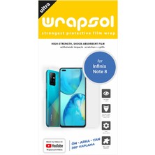 Wrapsol Infinix Note 8 Full Body Ekran Koruyucu Ön Arka Yan Darbe Emici Poliüretan Film