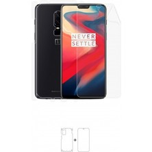 Wrapsol Oneplus 6 Full Body Ekran Koruyucu Ön Arka Yan Darbe Emici Poliüretan Film