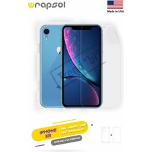 Wrapsol iPhone Xr Full Body Ekran Koruyucu Ön Arka Yan Darbe Emici Poliüretan Film