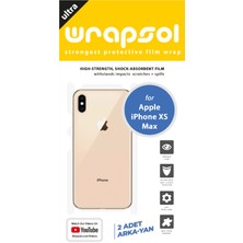 Wrapsol iPhone Xs Max Arka Yan Koruyucu Darbe Emici Poliüretan Film Amerika Üretimi