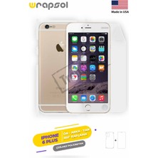 Wrapsol iPhone 6 Plus Full Body Ekran Koruyucu Ön Arka Yan Darbe Emici Poliüretan Film