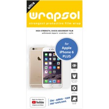 Wrapsol iPhone 6 Plus Full Body Ekran Koruyucu Ön Arka Yan Darbe Emici Poliüretan Film