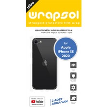 Wrapsol iPhone Se 2020 Arka Yan Koruyucu Darbe Emici Poliüretan Film Amerika Üretimi