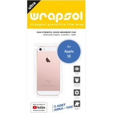 Wrapsol iPhone Se Arka Yan Koruyucu Darbe Emici Poliüretan Film Amerika Üretimi