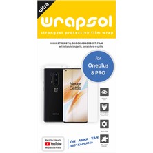 Wrapsol Oneplus 8 Pro Full Body Ekran Koruyucu Ön Arka Yan Darbe Emici Poliüretan Film