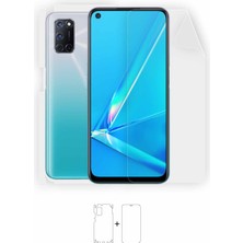 Wrapsol Oppo A72 Full Body Ekran Koruyucu Ön Arka Yan Darbe Emici Poliüretan Film