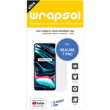 Wrapsol Realme 7 Pro Ekran Koruyucu Darbe Emici Poliüretan Film Amerika Üretimi