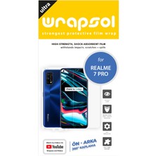 Wrapsol Realme 7 Pro Full Body Ekran Koruyucu Ön Arka Yan Darbe Emici Poliüretan Film