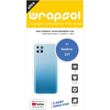 Wrapsol Realme C25Y Arka Yan Koruyucu Darbe Emici Poliüretan Film Amerika Üretimi