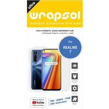 Wrapsol Realme 7 Full Body Ekran Koruyucu Ön Arka Yan Darbe Emici Poliüretan Film