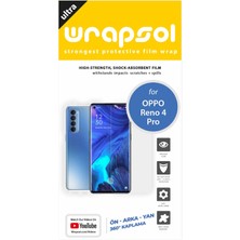 Wrapsol Oppo Reno 4 Pro Full Body Ekran Koruyucu Ön Arka Yan Darbe Emici Poliüretan Film