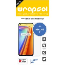 Wrapsol Realme 7 Ekran Koruyucu Darbe Emici Poliüretan Film Amerika Üretimi