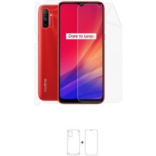 Wrapsol Realme C3 Full Body Ekran Koruyucu Ön Arka Yan Darbe Emici Poliüretan Film