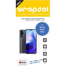 Wrapsol Tecno Pova Neo Full Body Ekran Koruyucu Ön Arka Yan Darbe Emici Poliüretan Film