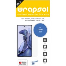 Wrapsol Xiaomi 11T Ekran Koruyucu Darbe Emici Poliüretan Film Amerika Üretimi