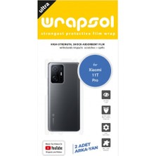 Wrapsol Xiaomi 11T Pro Arka Yan Koruyucu Darbe Emici Poliüretan Film Amerika Üretimi