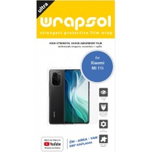 Wrapsol Xiaomi Mi 11I Full Body Ekran Koruyucu Ön Arka Yan Darbe Emici Poliüretan Film