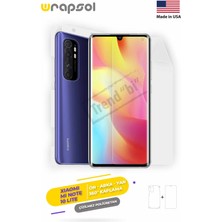 Wrapsol Xiaomi Mi Note 10 Lite Full Body Ekran Koruyucu Ön Arka Yan Darbe Emici Poliüretan Film