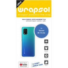 Wrapsol Xiaomi Mi 10 Lite Arka Yan Koruyucu Darbe Emici Poliüretan Film Amerika Üretimi