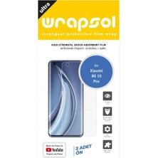 Wrapsol Xiaomi Mi 10 Pro Ekran Koruyucu Darbe Emici Poliüretan Film Amerika Üretimi