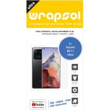 Wrapsol Xiaomi Mi 11 Ultra Full Body Ekran Koruyucu Ön Arka Yan Darbe Emici Poliüretan Film