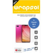 Wrapsol Xiaomi Mi 8 Lite Full Body Ekran Koruyucu Ön Arka Yan Darbe Emici Poliüretan Film