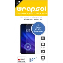 Wrapsol Xiaomi Mi 8 Pro Transparent Ekran Koruyucu Darbe Emici Poliüretan Film Amerika Üretimi