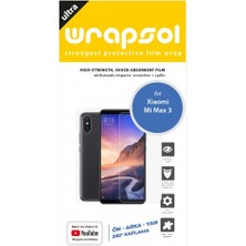 Wrapsol Xiaomi Mi Max 3 Full Body Ekran Koruyucu Ön Arka Yan Darbe Emici Poliüretan Film