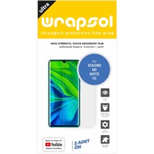 Wrapsol Xiaomi Mi Note 10 Ekran Koruyucu Darbe Emici Poliüretan Film Amerika Üretimi