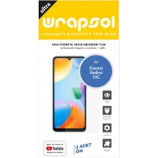 Wrapsol Xiaomi Redmi 10C Ekran Koruyucu Darbe Emici Poliüretan Film Amerika Üretimi