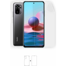 Wrapsol Xiaomi Redmi Note 10 Full Body Ekran Koruyucu Ön Arka Yan Darbe Emici Poliüretan Film