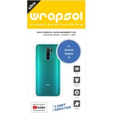 Wrapsol Xiaomi Redmi 9 Arka Yan Koruyucu Darbe Emici Poliüretan Film Amerika Üretimi