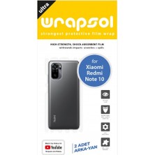 Wrapsol Xiaomi Redmi Note 10 Arka Yan Koruyucu Darbe Emici Poliüretan Film Amerika Üretimi