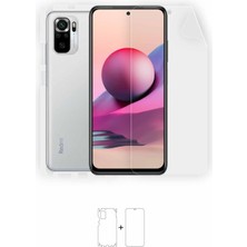 Wrapsol Xiaomi Redmi Note 10S Full Body Ekran Koruyucu Ön Arka Yan Darbe Emici Poliüretan Film