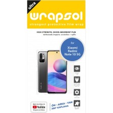 Wrapsol Xiaomi Redmi Note 10 5g Full Body Ekran Koruyucu Ön Arka Yan Darbe Emici Poliüretan Film