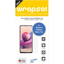 Wrapsol Xiaomi Redmi Note 10S Ekran Koruyucu Darbe Emici Poliüretan Film Amerika Üretimi