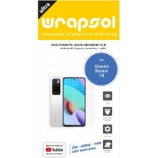 Wrapsol Xiaomi Redmi 10 Full Body Ekran Koruyucu Ön Arka Yan Darbe Emici Poliüretan Film