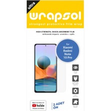 Wrapsol Xiaomi Redmi Note 10 Pro Ekran Koruyucu Darbe Emici Poliüretan Film Amerika Üretimi