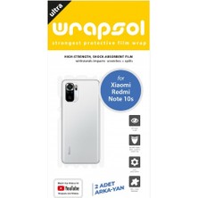 Wrapsol Xiaomi Redmi Note 10S Arka Yan Koruyucu Darbe Emici Poliüretan Film Amerika Üretimi