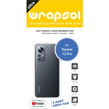 Wrapsol Xiaomi 12 Pro Arka Yan Koruyucu Darbe Emici Poliüretan Film Amerika Üretimi