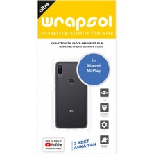 Wrapsol Xiaomi Mi Play Arka Yan Koruyucu Darbe Emici Poliüretan Film Amerika Üretimi