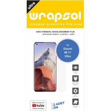 Wrapsol Xiaomi Mi 11 Ultra Ekran Koruyucu Darbe Emici Poliüretan Film Amerika Üretimi