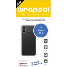 Wrapsol Xiaomi Mi 8 Arka Yan Koruyucu Darbe Emici Poliüretan Film Amerika Üretimi