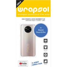 Wrapsol Xiaomi Poco X3 Pro Arka Yan Koruyucu Darbe Emici Poliüretan Film Amerika Üretimi