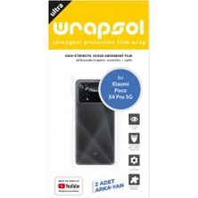 Wrapsol Xiaomi Poco X4 Pro 5g Arka Yan Koruyucu Darbe Emici Poliüretan Film Amerika Üretimi