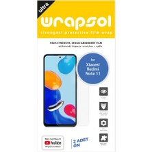 Wrapsol Xiaomi Redmi Note 11 Ekran Koruyucu Darbe Emici Poliüretan Film Amerika Üretimi